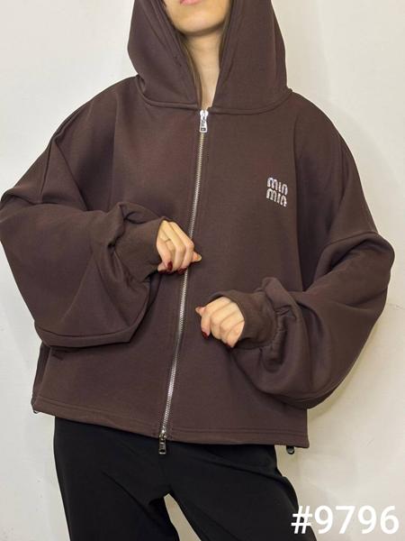 Кофта спорт Kosta (42-52) 9796 brown (деми)