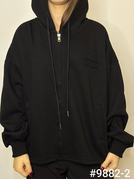 Кофта спорт Kosta (42-48) 9882-2 black (деми)