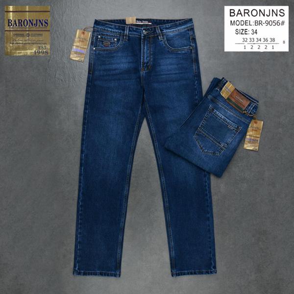 Джинсы Baron Jeans (32-38) 9056 blue (деми)
