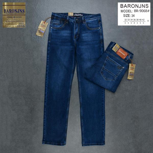 Джинсы Baron Jeans (32-42) 9068 blue (деми)