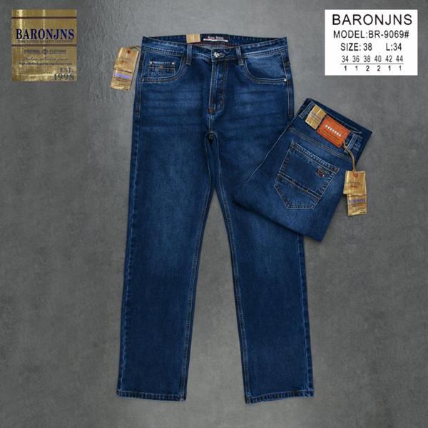 Джинсы Baron Jeans (34-44) 9069 blue (деми)
