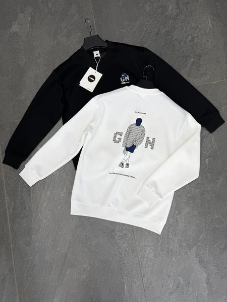 Свитер F.T.H (L-4XL) F1583 white (деми)