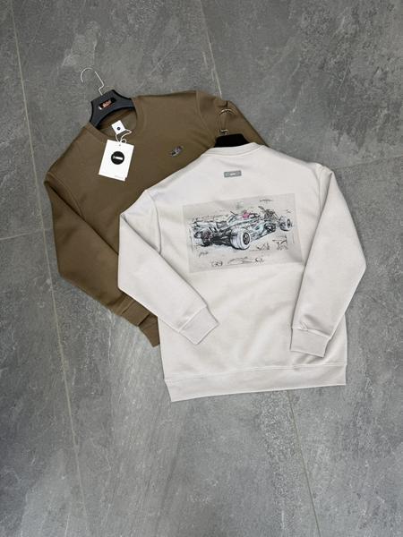 Свитер F.T.H (L-4XL) F1586 brown (деми)