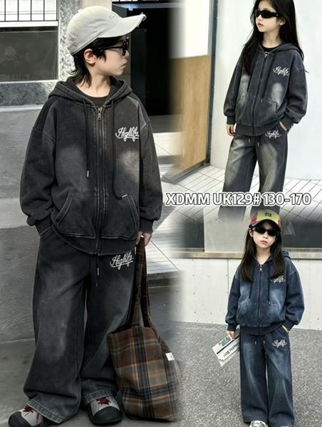 Костюм спорт ChicWear (130-170) UK129 black (деми)