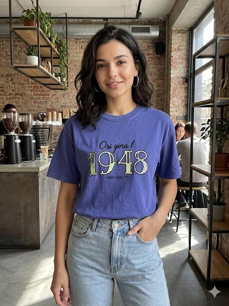 Футболка Prenses (S-XL) PR118 l.beige (лето)