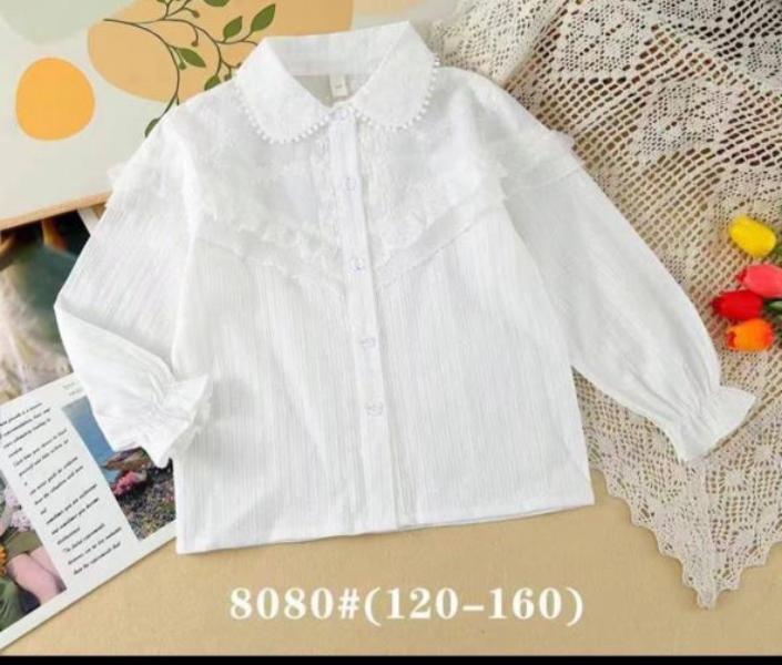 Блузка Meloria (120-160) 8080 white (деми)