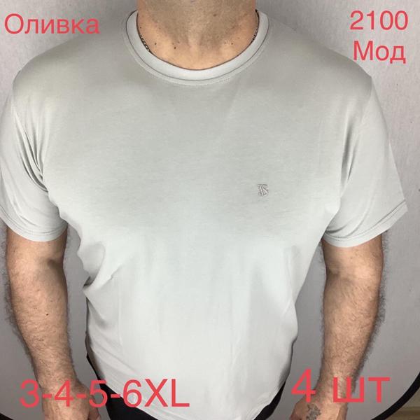 Футболка Надийка (3XL-6XL) ND1485-2100 olive (лето)