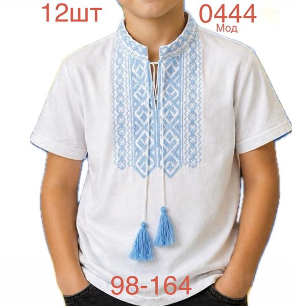 Вышиванка Надийка (98-164) ND1552-0444 white (лето)