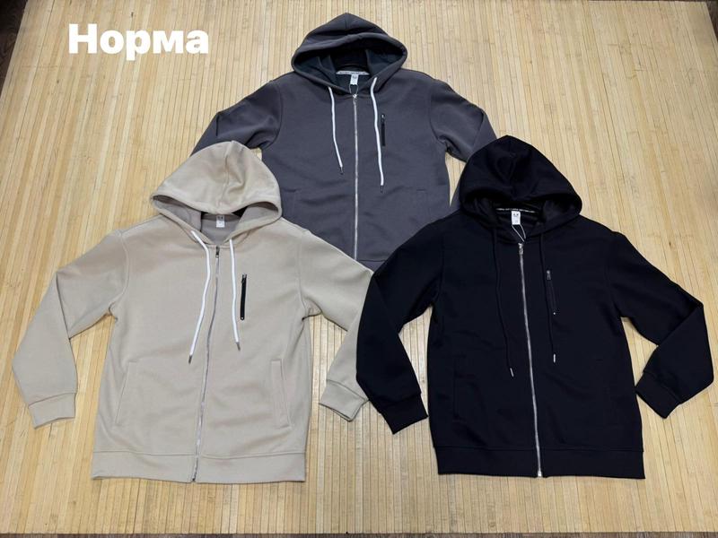 Кофта спорт Navas (L-4XL) NV2234 black (деми)