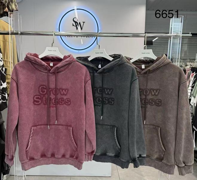 Худи Saint Wish (M-XL) 6651 mix (зима)
