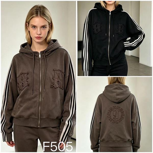 Кофта спорт Saint Wish (M-XL) F505 black (зима)