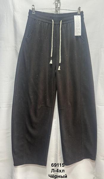 Штаны спорт Minh (L-3XL) 69115 black (деми)