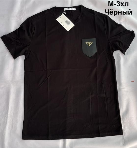 Футболка Minh (M-3XL) MH993 black (лето)