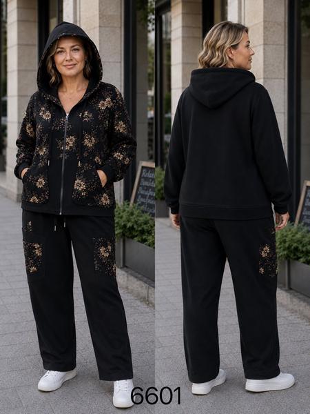 Костюм спорт Immei (XL-4XL) 6601 black (деми)