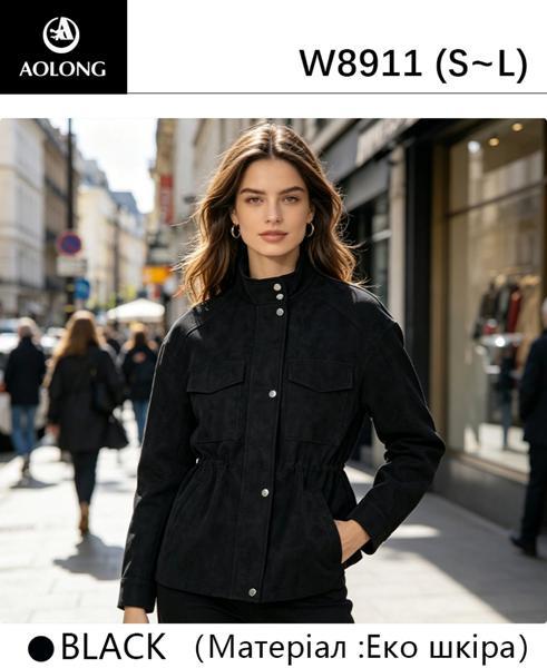 Куртка Immei (S-L) W8911 black (деми)