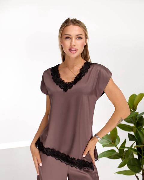Футболка Lelis (S-L) 1149 brown (лето)