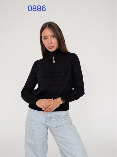 Свитер FSN (44-48) 0886 black (деми)