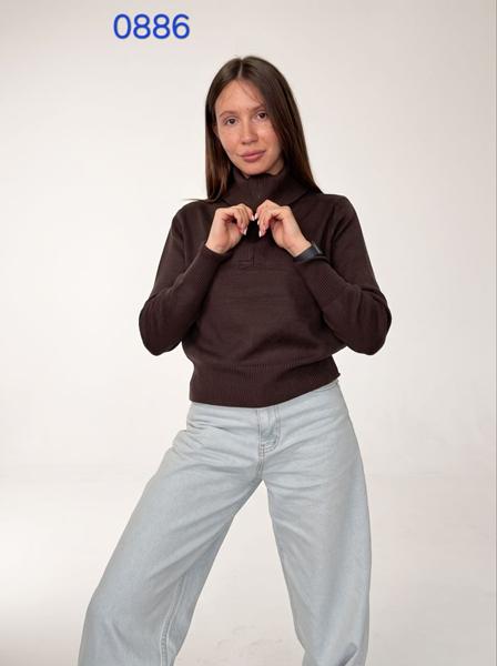 Свитер FSN (44-48) 0886 brown (деми)