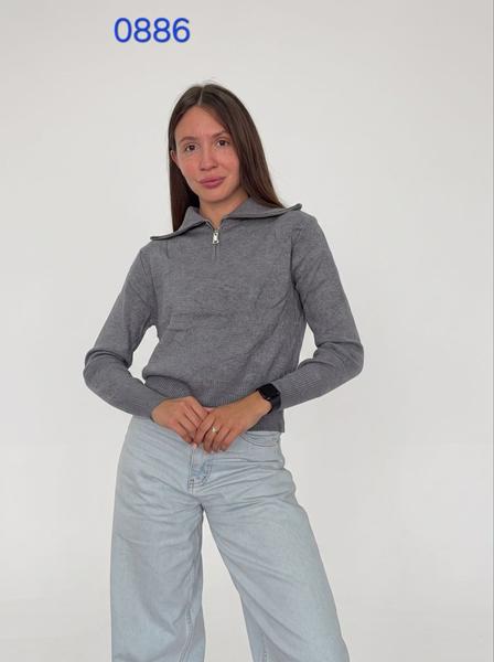Свитер FSN (44-48) 0886 grey (деми)