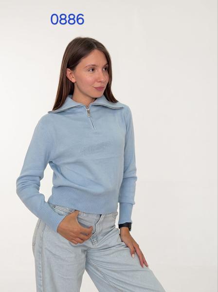 Свитер FSN (44-48) 0886 l.blue (деми)