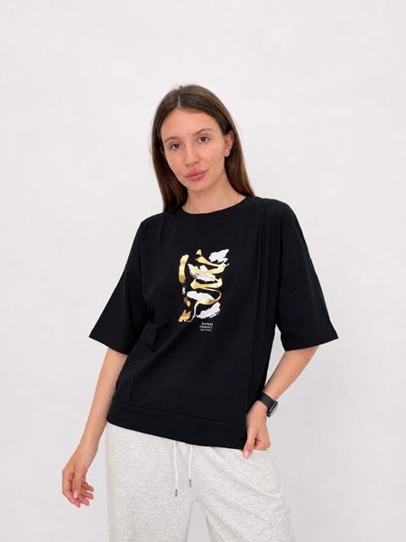 Футболка FSN (50-54) 6520 black (лето)