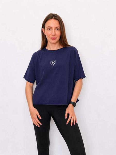 Футболка FSN (44-50) 6523 navy (лето)