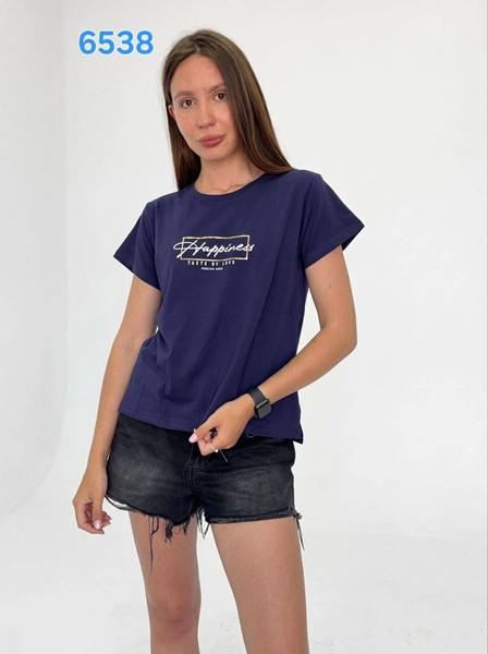 Футболка FSN (44-48) 6538 navy (лето)