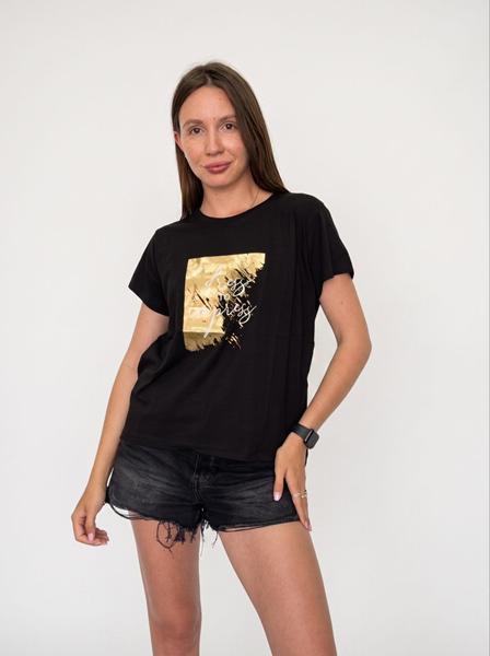 Футболка FSN (44-48) 6539 black (лето)