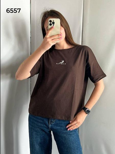 Футболка FSN (44-50) 6557 brown (лето)