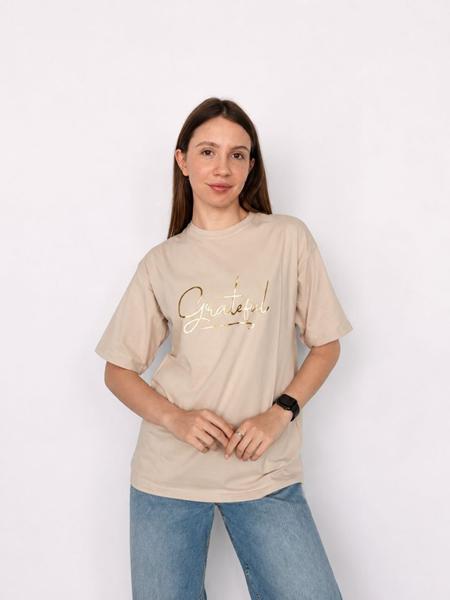 Футболка FSN (44-54) 7182 beige (лето)