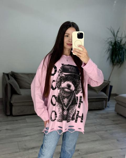 Свитер S.Style (42-48) 92-1 pink (деми)