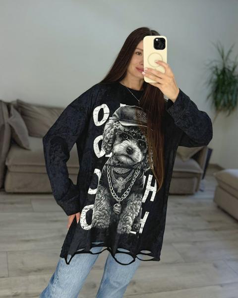 Свитер S.Style (42-48) 92-2 black (деми)