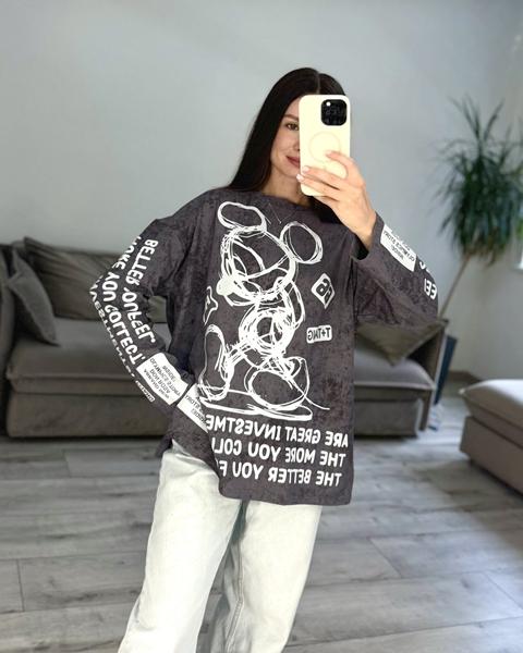 Свитер S.Style (42-48) 93 d.grey (деми)