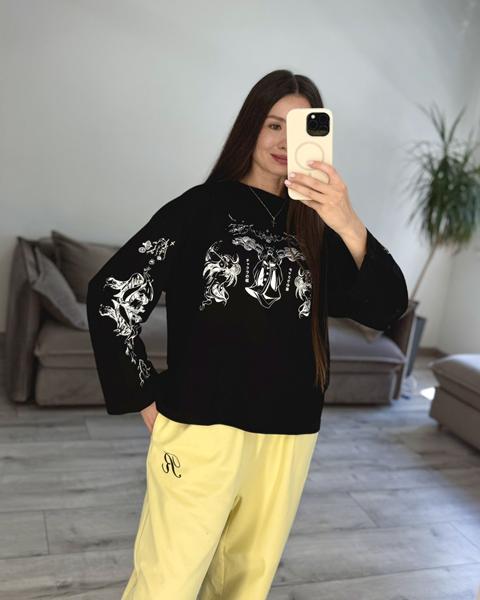 Свитер S.Style (42-48) 94-1 black (деми)