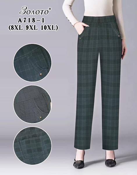 Штаны Hoan (8XL-10XL) A718-1 mix (деми)