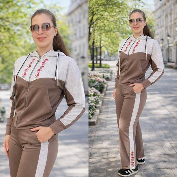 Костюм спорт Essa (50-60) E1713 brown (деми)