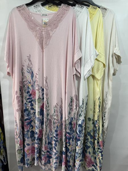 Платье Emsweekis (54-58) E2323 pink (лето)