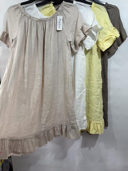 Платье Emsweekis (48-50) E2280 yellow (лето)