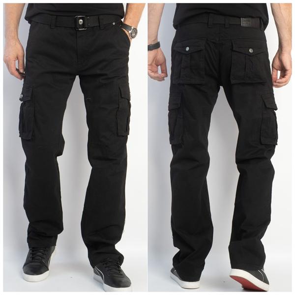 Штаны Maxim Jeans (30-38) 1672-1 black (деми)