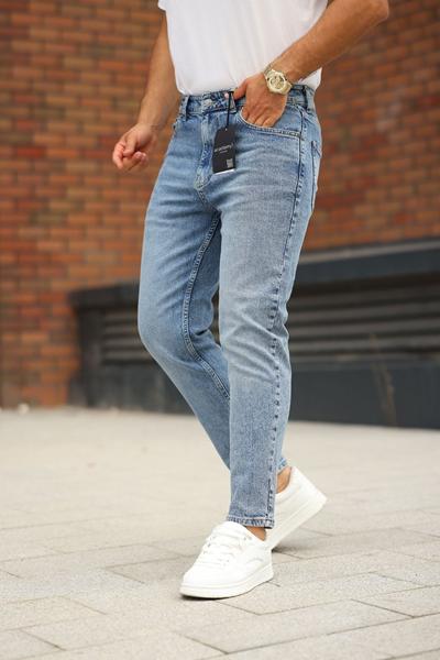 Джинсы Maxim Jeans (30-38) 1019 l.blue (деми)