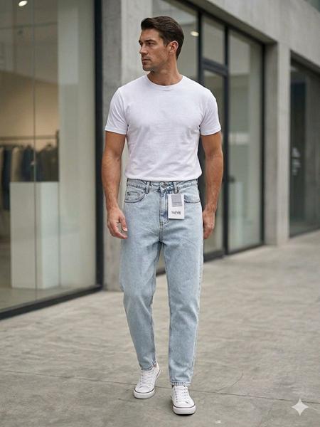 Джинсы Maxim Jeans (30-38) 26801 l.blue (деми)