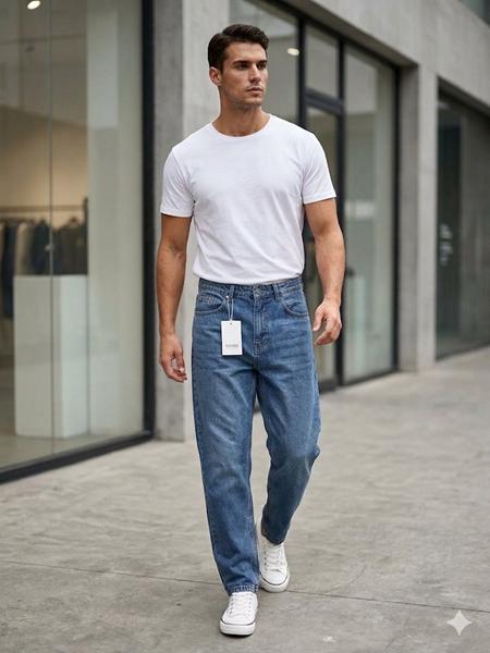 Джинсы Maxim Jeans (30-38) 26801 blue (деми)