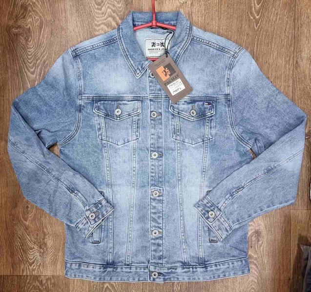 Куртка Maxim Jeans (L-5XL) 3172 l.blue (деми)