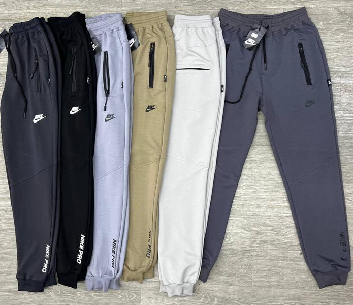 Штаны спорт MirWear (46-54) 299-3 l.grey-black (деми)