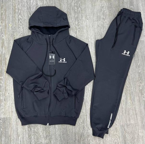 Костюм спорт MirWear (M-3XL) 307 d.grey-white (деми)