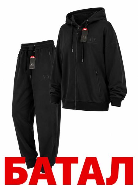 Костюм спорт Alex Clothes (2XL-6XL) 14836 black (деми)