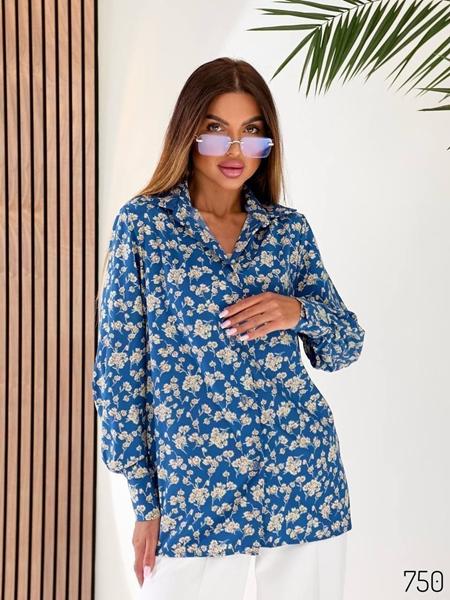 Рубашка Loren (42-56) 750 blue (деми)