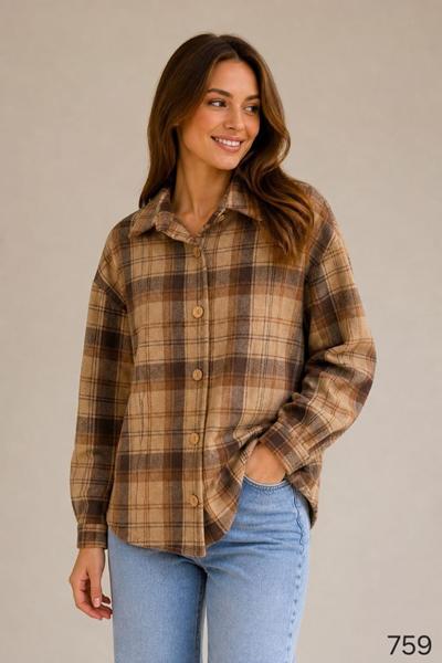Рубашка Loren (42-56) 759 d.beige (деми)