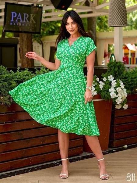 Платье Loren (42-56) 811-1 green (лето)