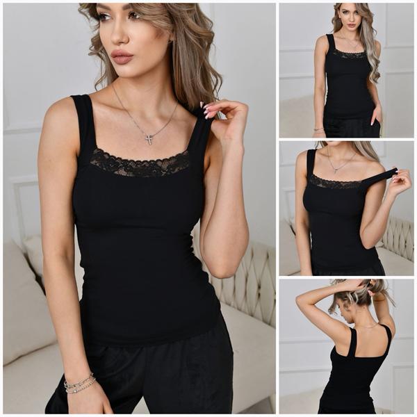 Майка Trikotag (S-2XL) 3012 black (лето)